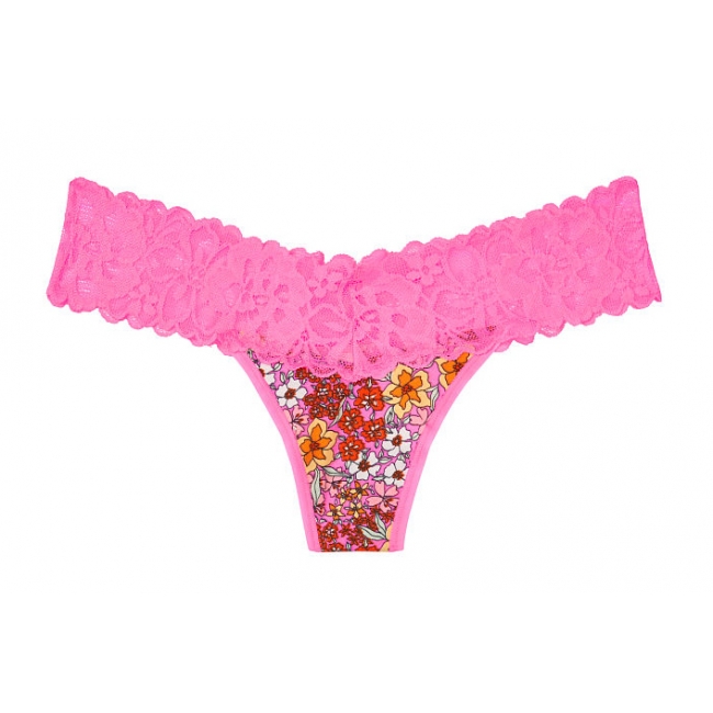 ТРУСИКИ-СТРИНГИ ВІД ВІКТОРІЯ СИКРЕТ Lace-waist Thong Panty