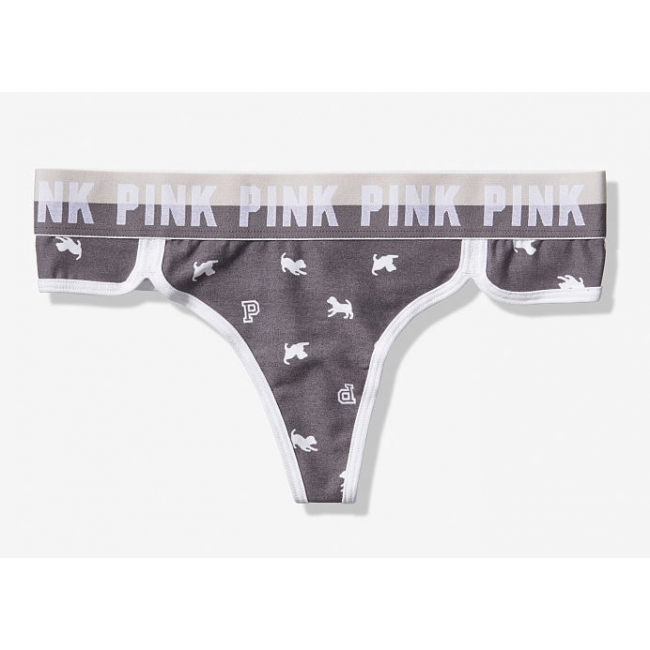 Трусики Вікторія Сикрет PINK WIDE LOGO THONG