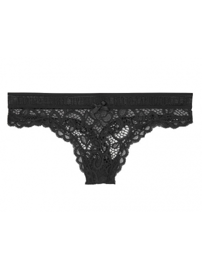 ТРУСИКИ ВІКТОРІЯ СИКРЕТ Logo & Lace Thong Panty