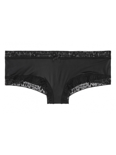 Трусики Чікі Victoria's Secret Lace Cheeky Panty, Black