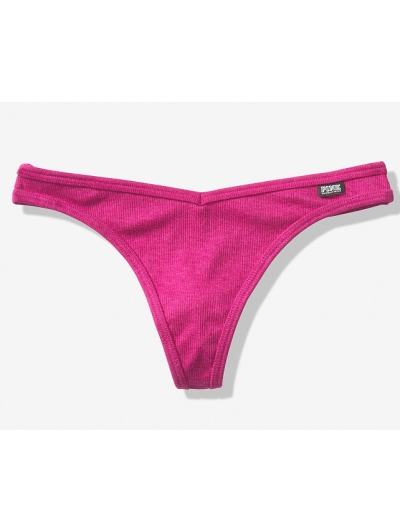ТРУСИКИ СТРИНГИ ВІД ВІКТОРІЯ СИКРЕТ PINK Cotton Thong Panty