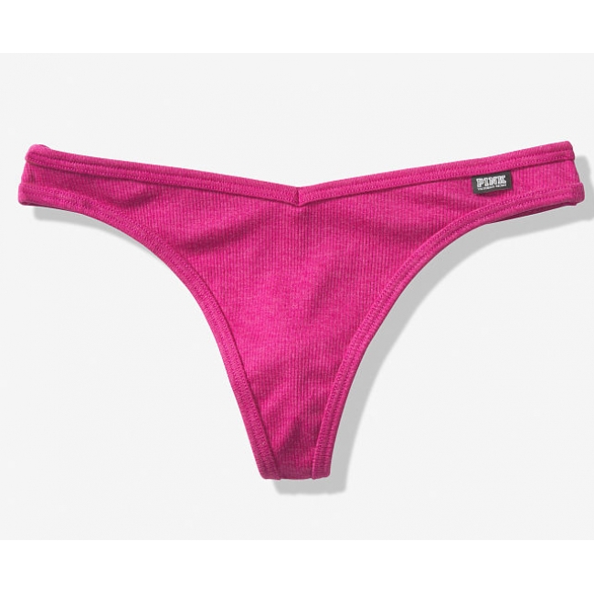 ТРУСИКИ СТРИНГИ ВІД ВІКТОРІЯ СИКРЕТ PINK Cotton Thong Panty