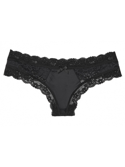 Трусики Стрінги Victoria's Secret Lace Thong Panty, Чорні