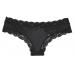 Трусики Стрінги Victoria's Secret Lace Thong Panty, Чорні