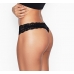 Трусики Стрінги Victoria's Secret Lace Thong Panty, Чорні