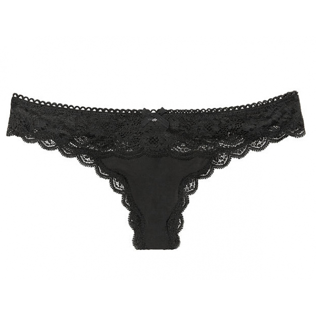 ТРУСИКИ З АЖУРНИМИ ВСТАВКАМИ ВІД VICTORIA'S SECRET Floral Lace Tong Panty