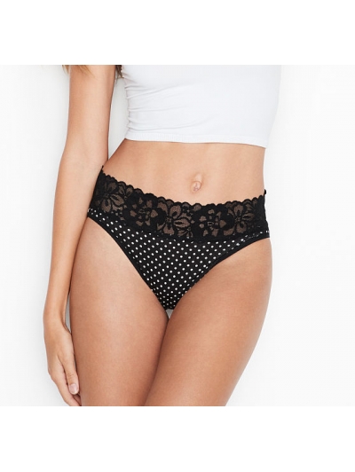 ТРУСИКИ З ВИСОКОЮ ТАЛІЄЮ ВІД ВІКТОРІЯ СИКРЕТ Lace-waist High-leg Brief Panty
