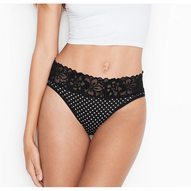 ТРУСИКИ З ВИСОКОЮ ТАЛІЄЮ ВІД ВІКТОРІЯ СИКРЕТ Lace-waist High-leg Brief Panty