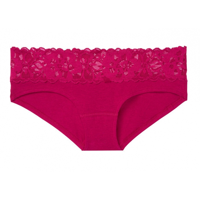 ТРУСИКИ ХІПСТЕРИ від Вікторія Сикрет Cotton Lace-waist Cheeky