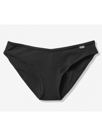 Трусики Бікіні Victoria's Secret PINK Cotton Bikini Panty, Black