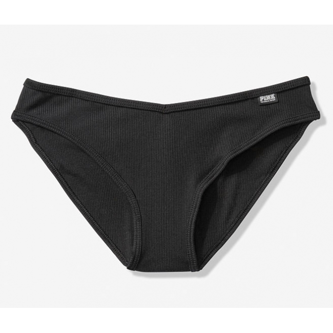 Трусики Бікіні Victoria's Secret PINK Cotton Bikini Panty, Black