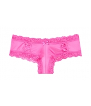 Трусики Чікі Victoria's Secret Lace-up Cheeky Panty, Bright Pink