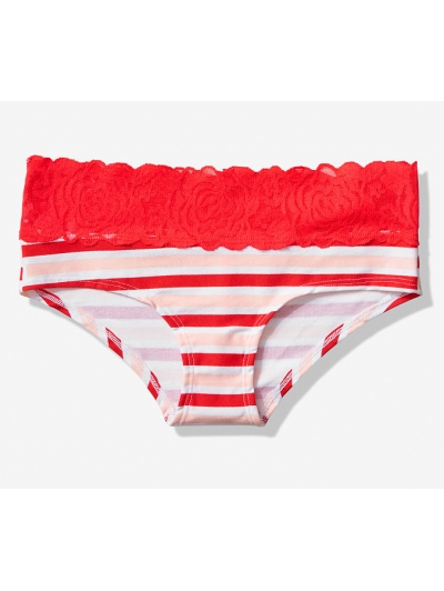 ТРУСИКИ ХІПСТЕРИ від VICTORIA'S SECRET PINK Cotton Lace-waist Cheeky