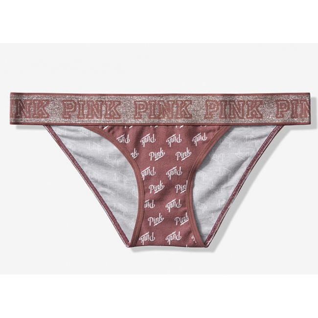 ТРУСИКИ ВІД ВІКТОРІЯ СИКРЕТ Pink Logo Bikini Panty
