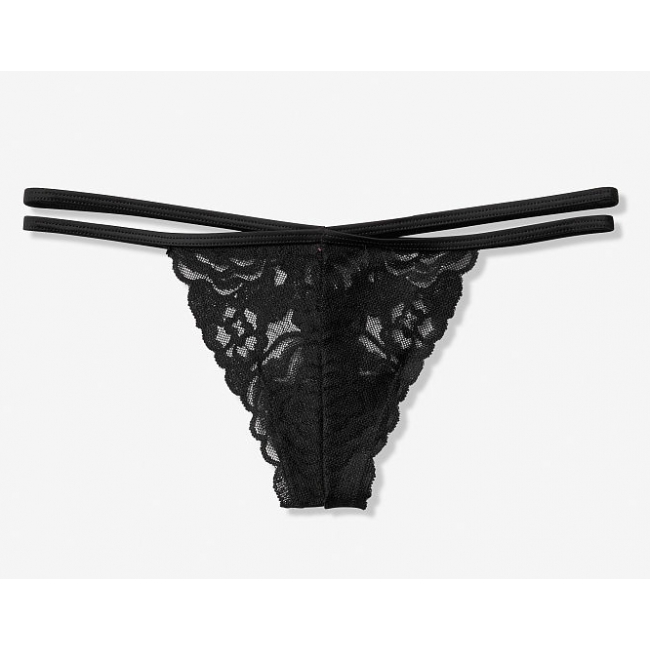 ТРУСИКИ ВІД VICTORIA'S SECRET PINK Strappy Lace Thong