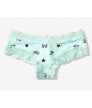 Трусики Чики Victoria's Secret Lace Trim Cheekster, Mint