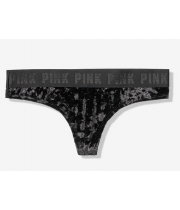 Оксамитові трусики Victoria's Secret PINK Velvet Thong