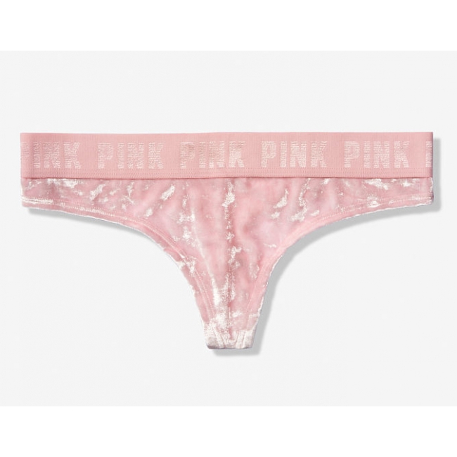 Оксамитові трусики Victoria's Secret PINK Velvet Thong