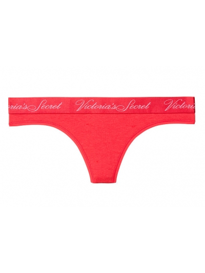 Трусики Стрінги Victoria's Secret Thong Panty, Червоні Logo