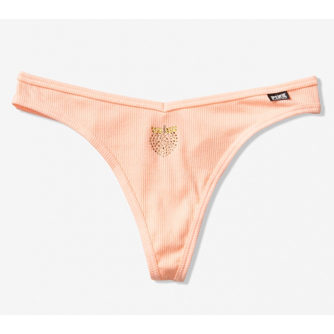 ТРУСИКИ СТРИНГИ ВІД ВІКТОРІЯ СИКРЕТ PINK Cotton Thong Panty