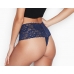 Трусики Victoria's Secret Wide-Waistband Thong Panty, Dark Blue