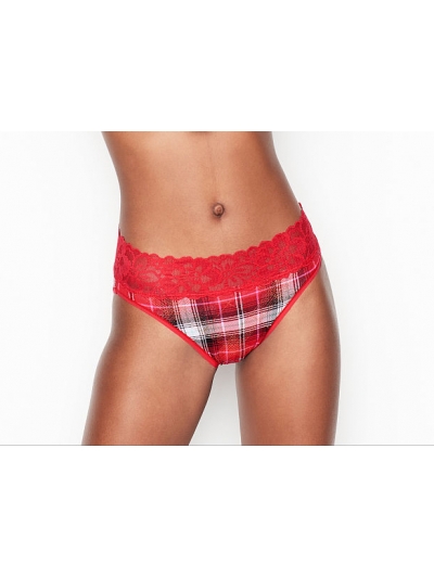 ТРУСИКИ ХІПСТЕРИ від Вікторія Сикрет Cotton Lace-waist Cheeky