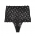 Трусики З Високою Талією Victoria's Secret High-waist Thong Panty, Black Lace