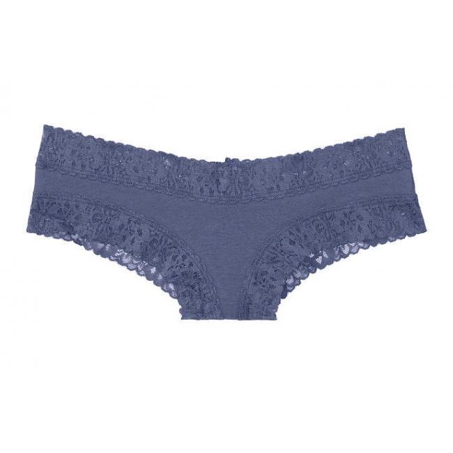 Трусики Чікі Victoria's Secret Stretch Cotton Cheeky Panty, Crown Blue