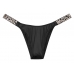 Трусики Бразиліани зі стразами Victoria's Secret Very Sexy Shine Strap Brazilian Panty, Black Leopard