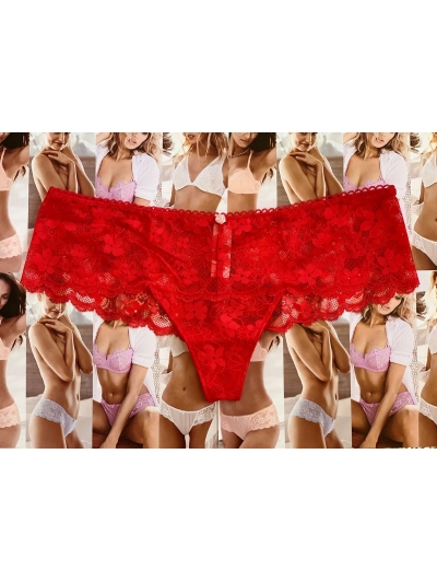 Мереживні трусики Lace Hipster Thong Panty