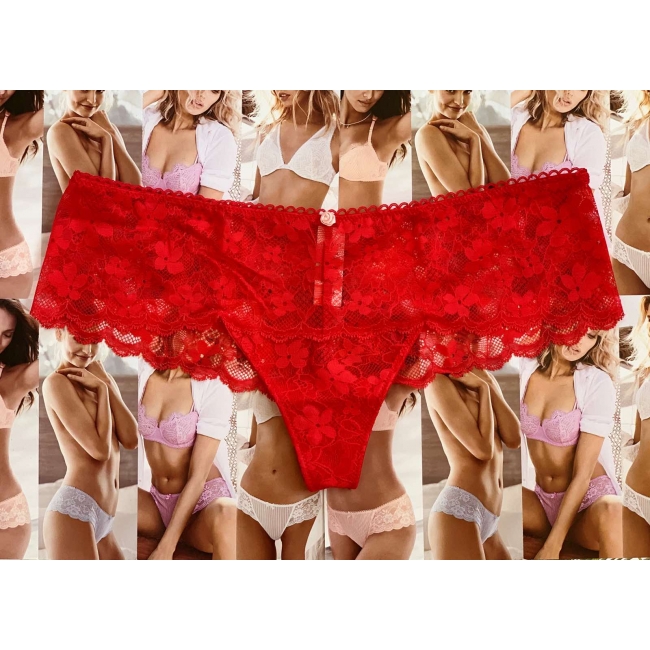 Мереживні трусики Lace Hipster Thong Panty