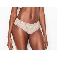 Мереживні Трусики Чіка Victoria's Secret Floral Lace Cheeky Panty, White