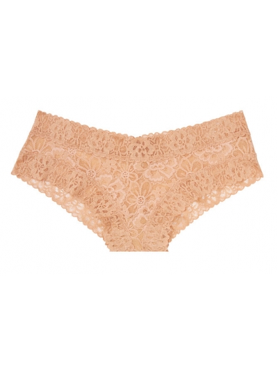 Мереживні Трусики Чики Victoria's Secret Floral Lace Cheeky Panty, Evening Blush