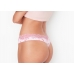 Трусики стрінги Victoria's Secret Lace-waist Thong Panty, Floral Logo