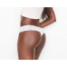 Трусики стрінги Victoria's Secret Lace-waist Thong Panty, White