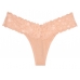 Трусики стрінги Victoria's Secret Lace-waist Thong Panty, Nude