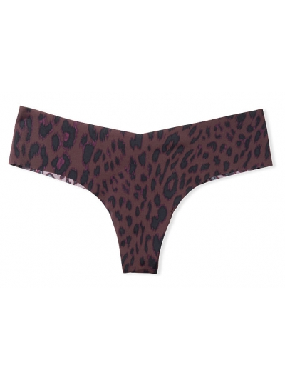 Трусики безшовні трусики Victoria's Secret No Show Tong Panty, dark leopard