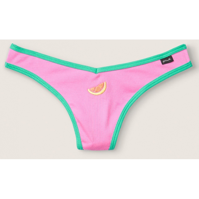 Трусики Стрінги Victoria's Secret PINK Neon Bubble Thong Panty