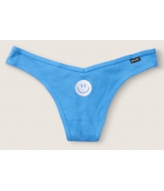 Трусики Стрінги Victoria's Secret PINK Skyline Blue Cotton Thong Panty