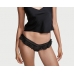 Мереживні Трусики Victoria's Secret Lace Flutter Thong Panty, Black