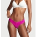 Мереживні трусики Victoria's Secret Floral Lace Thong Panty, Fuchsia