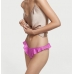 Трусики Victoria's Secret Satin Ruffle Thong Panty, Rosita Pink