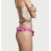 Трусики Victoria's Secret Satin Ruffle Thong Panty, Rosita Pink