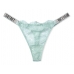 Трусики Зі Стразами Victoria's Secret Very Sexy Shine Strap Thong Panty, Mint Haze