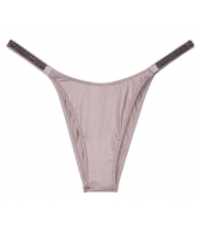 Трусики Бразиліани зі стразами Viсtoria's Sесrеt Rhinestone Shine Strap Brazilian Panty, Grey