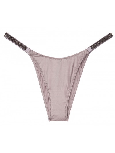 Трусики Бразиліани зі стразами Viсtoria's Sесrеt Rhinestone Shine Strap Brazilian Panty, Grey