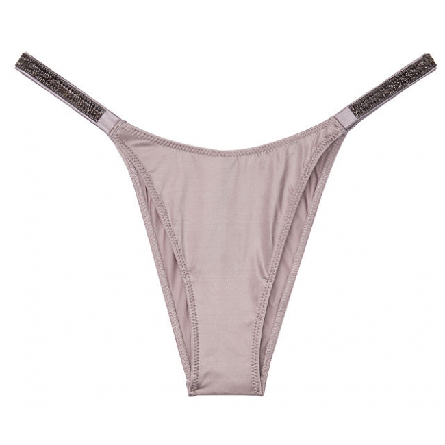 Трусики Бразиліани зі стразами Viсtoria's Sесrеt Rhinestone Shine Strap Brazilian Panty, Grey