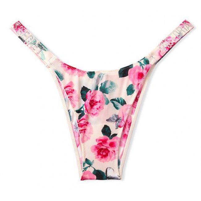 Трусики Зі Стразами Victoria's Secret Very Sexy Shine Strap Brazilian Panty, Троянди
