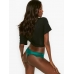 Трусики Victoria’s Secret Very Sexy Micro Lace Inset Thong Panty, Зелені