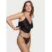 Трусики Зі Стразами Victoria's Secret Very Sexy Shine Strap Thong Panty, Black Logo